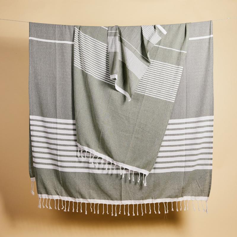 Ella Hamam kjøkkenhåndkle 2 stk 50x70 cm grønn