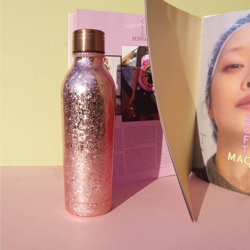 Medium drikkeflaske 0,5L Rose Gold Sparkle