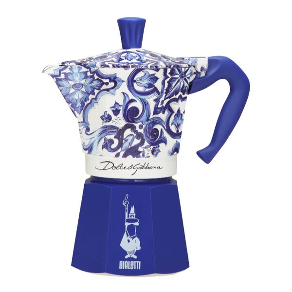 D&G espressokoker 250 ml 6-kopper blå