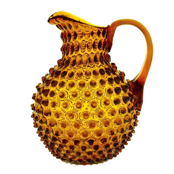 Hobnail karaffel 2L amber