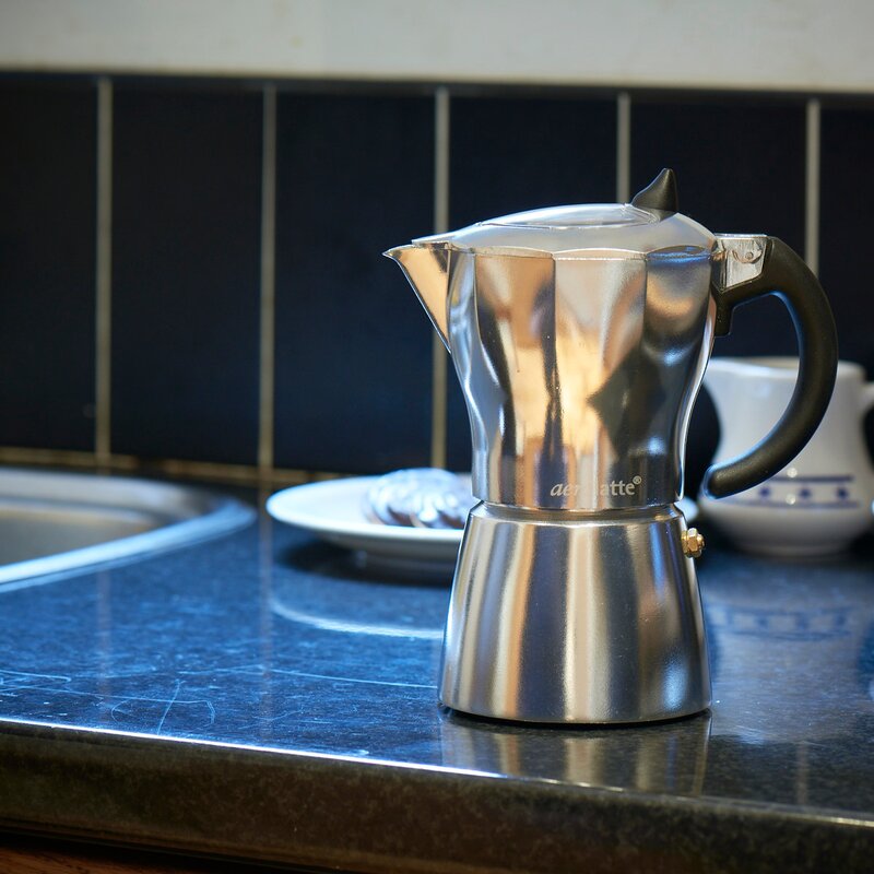 Kaffebrygger 6 kopper aluminium