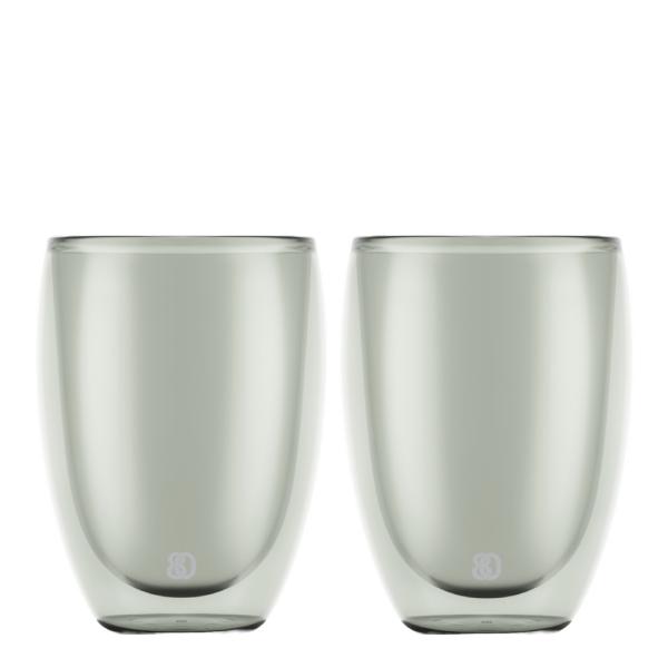 Pavina glass 35 cl 2 stk grå