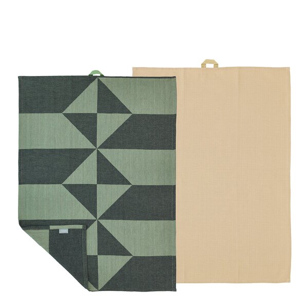 Twist kjøkkenhåndkle 50x70 cm 2 stk hedge green