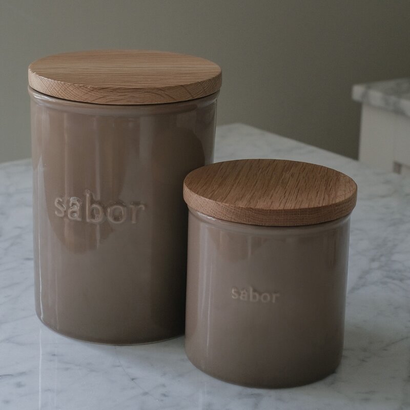 Oppbevaringskrukke 1,3L mahogany