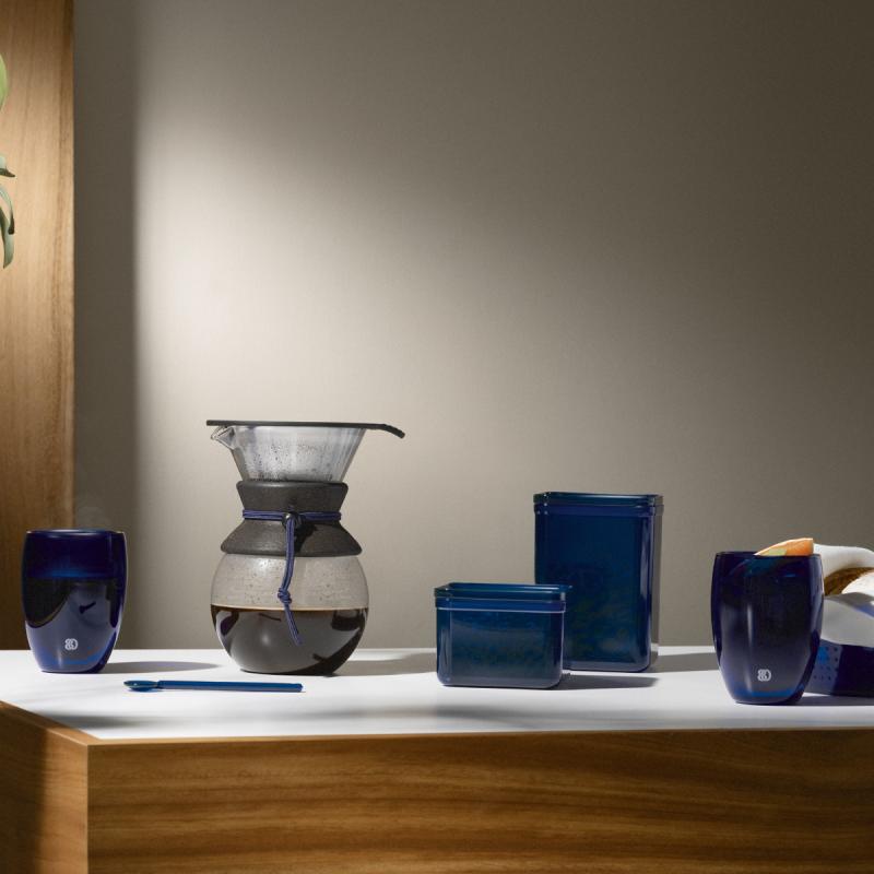 Pavina glass 35 cl 2 stk blå