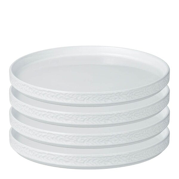 Servisen C tallerken 25 cm 4 stk hvit