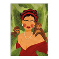 Raissa Oltmanns poster 30x40 cm frida and monkeys
