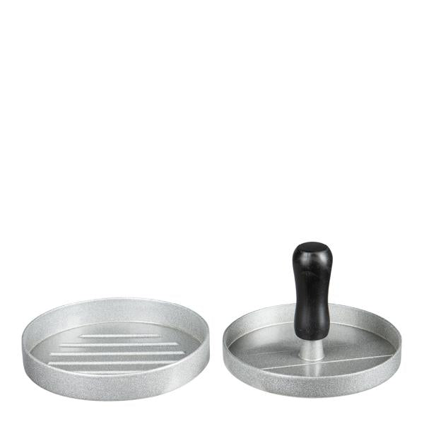 Bbq burgerpresse 11 cm blank/svart
