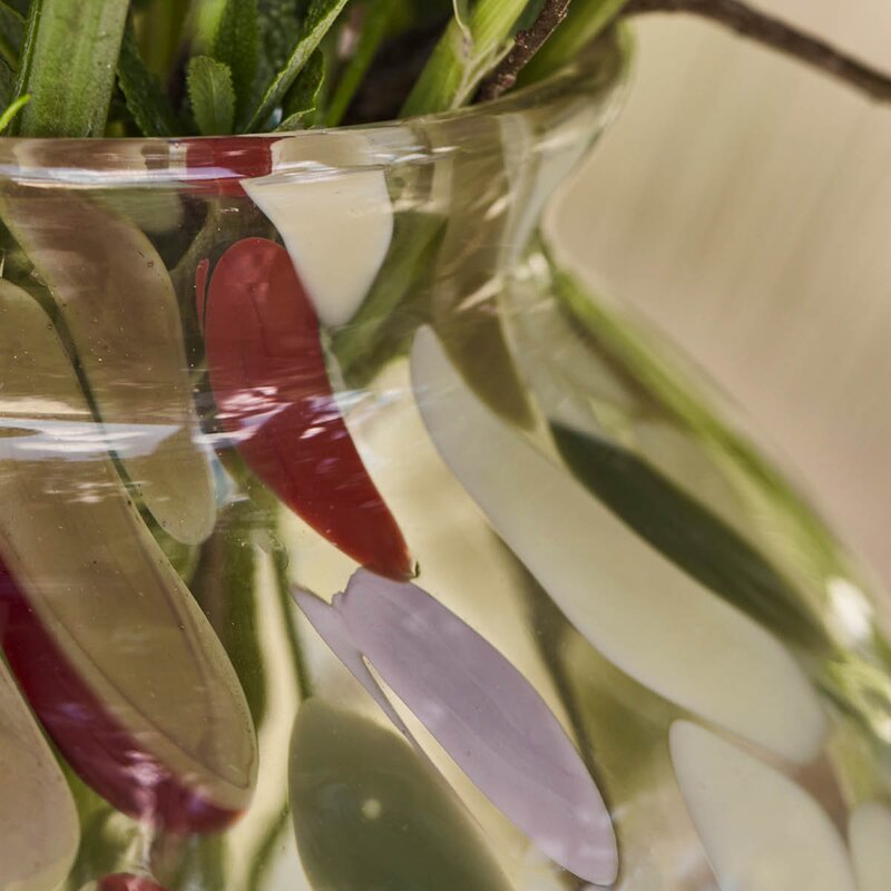 Dot vase 23 cm multi