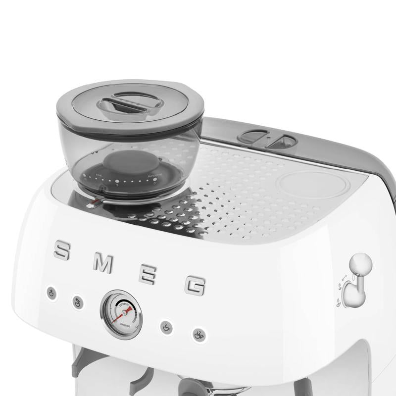 Espressomaskin EGF03 2,4L m/kaffekvern hvit