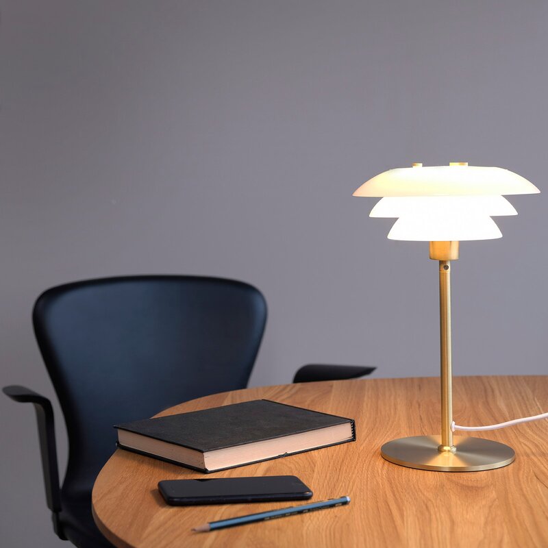 DL20 bordlampe 30 cm opal/messing