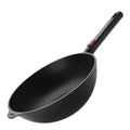 ECO Logic QXR wokpanne 28 cm avtagbart håndtak svart