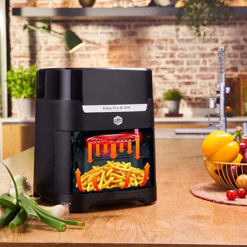 Easy Fry Precision AG5058S0 airfryer 2-i-1 svart