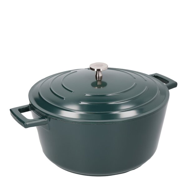 Cast Aluminium gryte 5L 29 cm hunter green