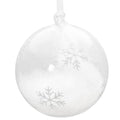 Julekule m/små stjerner 12 cm sølv