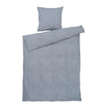 Bæk&Bølge Lines sengetøy 140x200 cm mørk blå/hvit