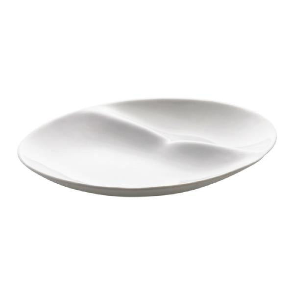 Shell desserttallerken 19,5x20,5x4 cm hvit