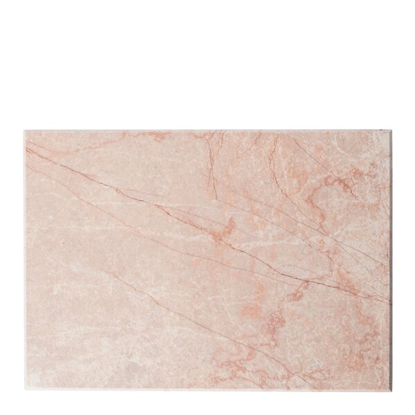 Marmor serveringsbrett 30x21 cm rosa