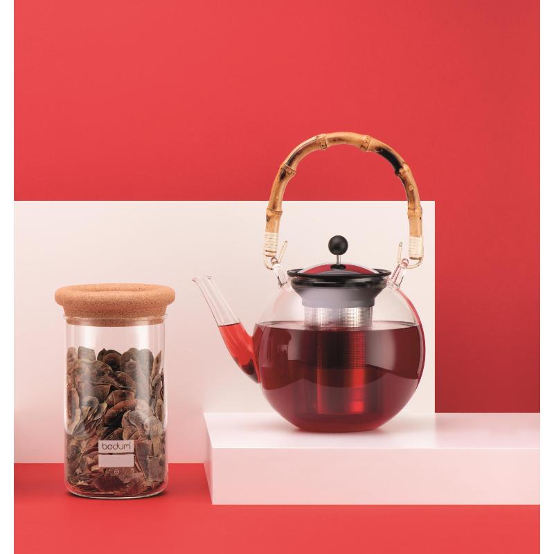 Assam tekanne med stålfilter 1L
