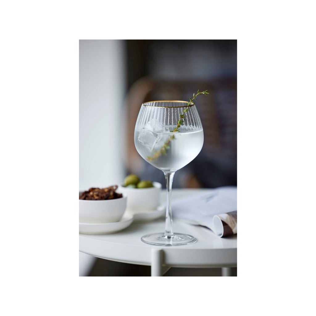 Gin & tonic glass 65 cl 4 stk gold
