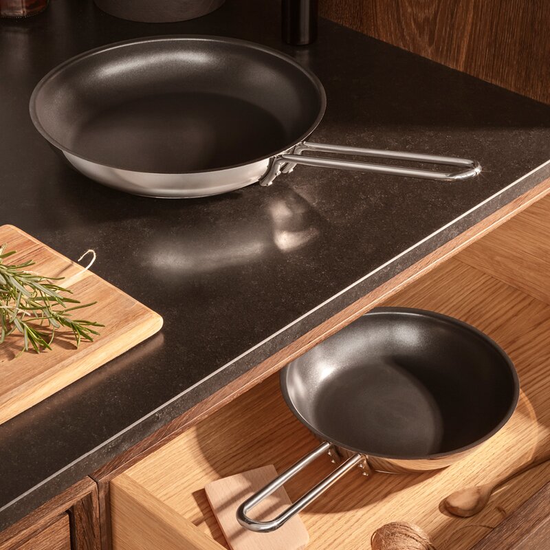 Stainless Steel stekepanne 28 cm Slip-Let® belegg