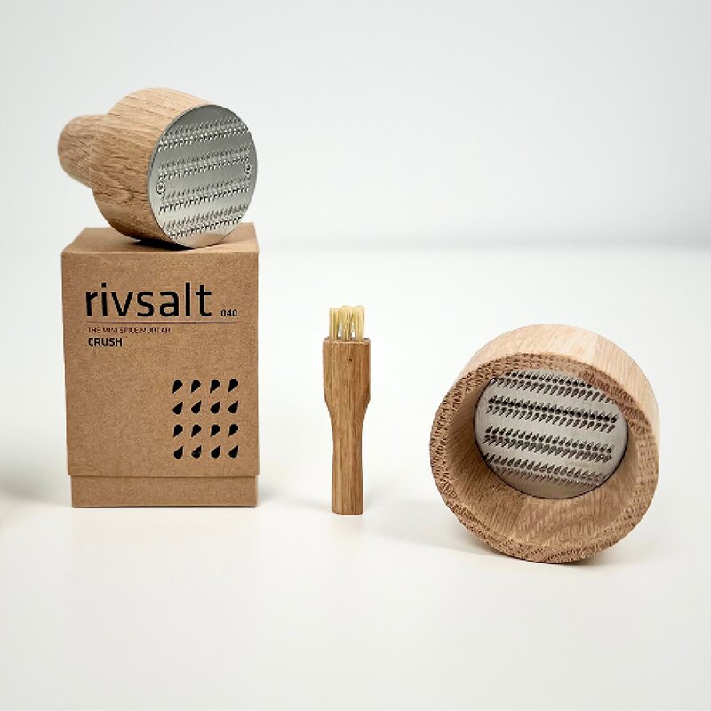 Crush 040 krydderkvern mini eik