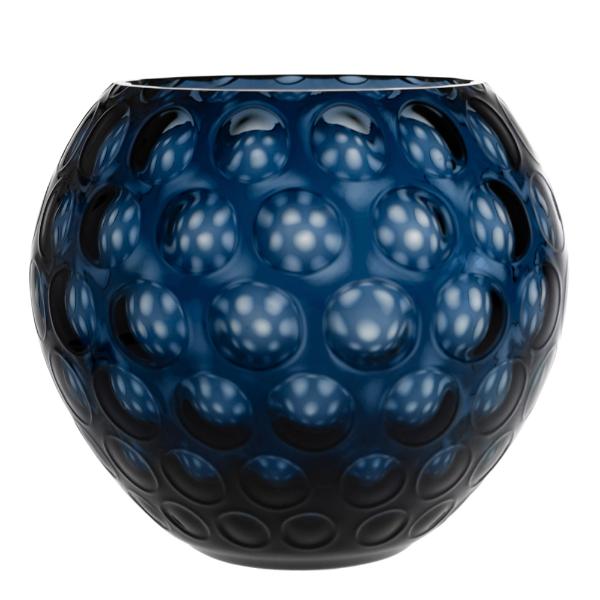 Kugel vase 18 cm royal blå