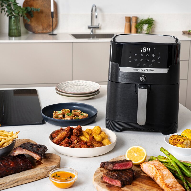 Easy Fry Precision AG5058S0 airfryer 2-i-1 svart
