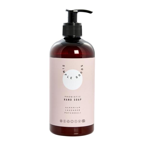 Geranium håndsåpe 450 ml pumpeflaske lys rosa