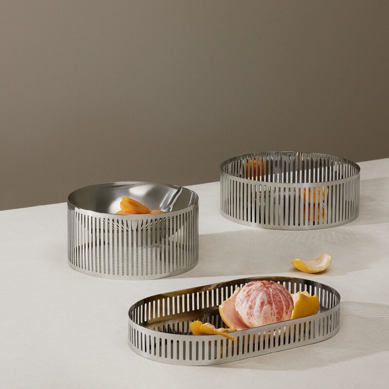 Orlo serveringsbrett 20x8 cm stål