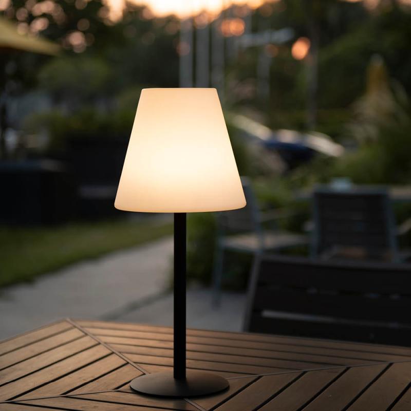 Glow bordlampe 45 cm svart/hvit