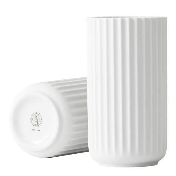 Vase 15,5 cm hvit blank