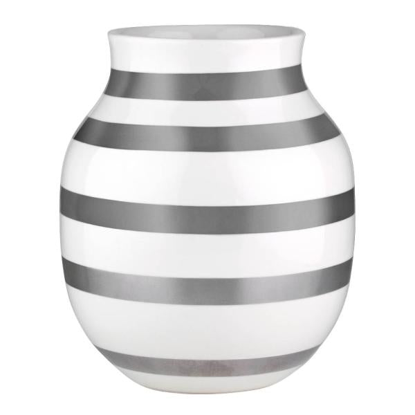 Omaggio vase 20 cm sølv