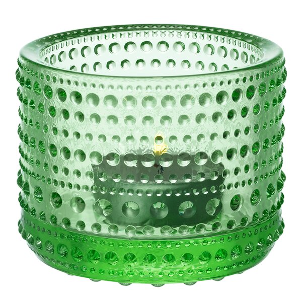 Kastehelmi lyslykt 6,4 cm eplegrønn