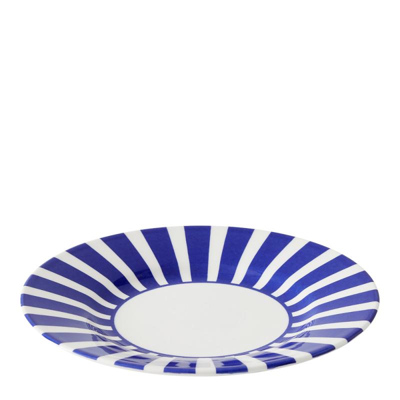 Steccato asjett bredstripet 18 cm koboltblå