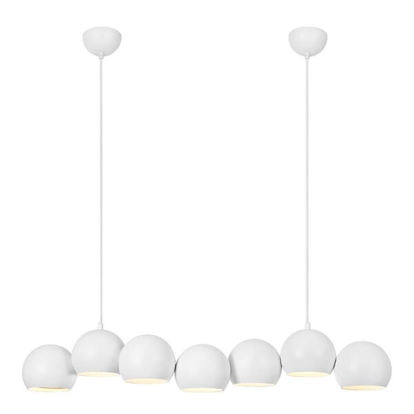 Cupolo pendellampe 7 lys 101 cm hvit