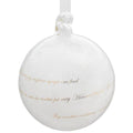 Julekule m/sang 8 cm gull