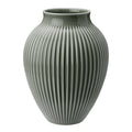 Ripple vase 20 cm matt celadon green