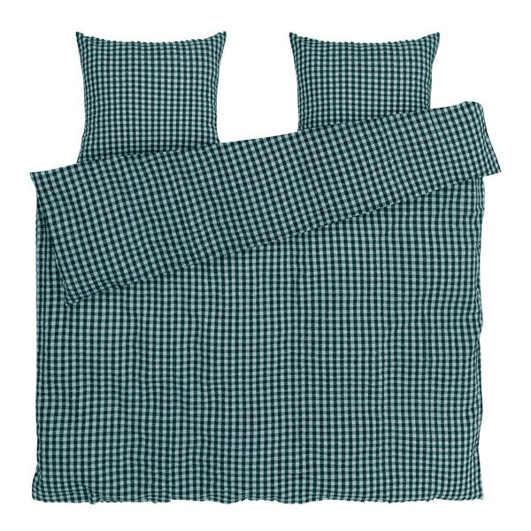 Bæk&Bølge sengetøy 200x220 cm grønn/lys blå