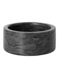 Marmor fat 12 cm svart