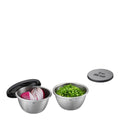 Rino bollesett 2 stk 100 ml stål/svart