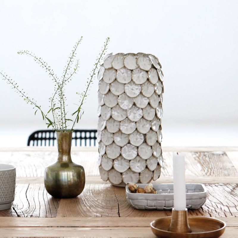 Dot vase 30 cm hvit
