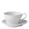 White Elements kopp med fat 26 cl