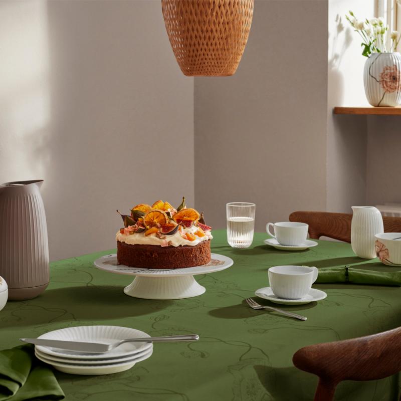 Hammershøi Poppy kakefat 30 cm hvit m/dekor