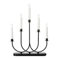 Soro lysestake 5 lys 47,5 cm svart