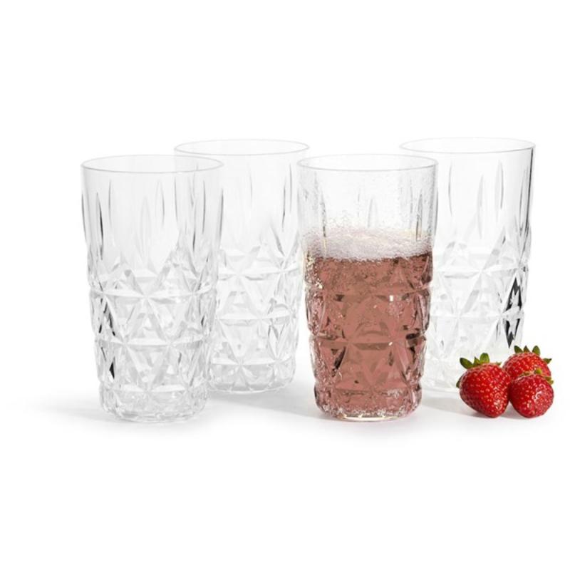 Juni piknik universalglass 40 cl 4 stk