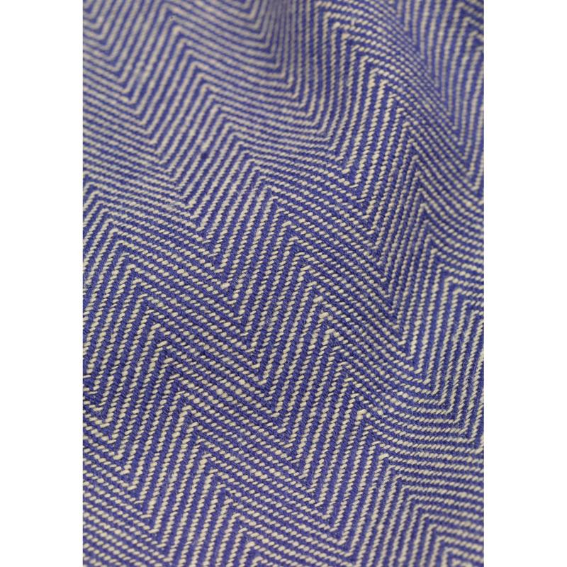 Herringbone duk 150x370 cm blå