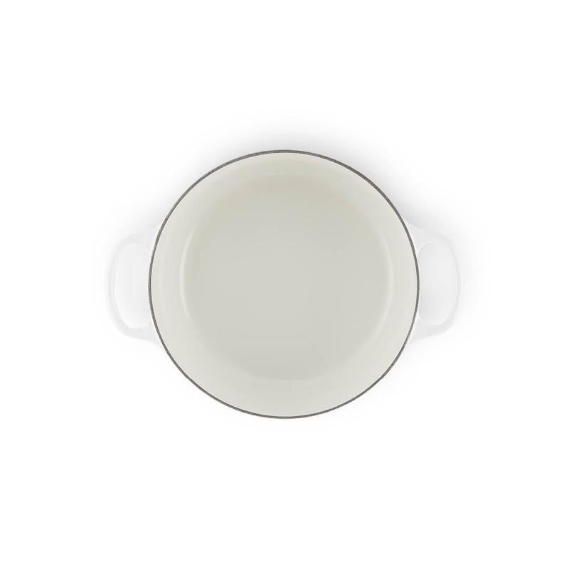 Signature støpejernsgryte rund 24 cm 4,2L loving white
