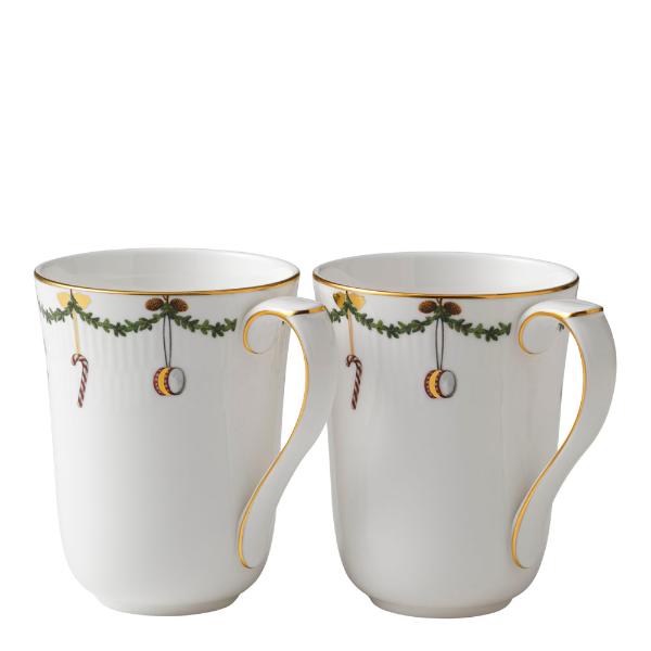 Stjerne Riflet Jul krus 36 cl 2 stk
