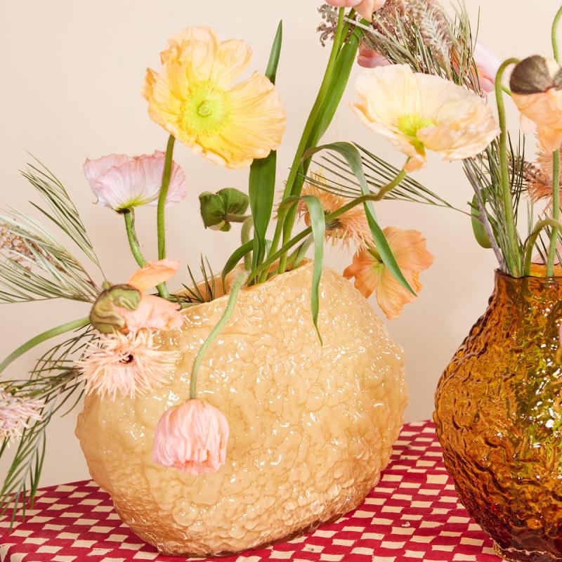 Corallo vase stor 28x45 cm gul